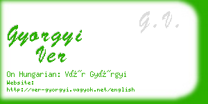 gyorgyi ver business card